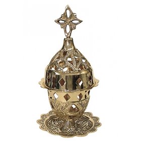 Καντήλι Επιτραπέζιο Μπρούτζινο Επίχρυσο 9353Β