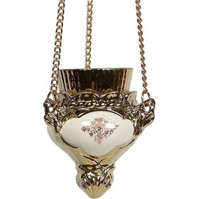 Καντήλι Κρεμαστό 10x9,5cm Λευκό