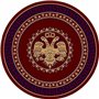 Newplan Lydia 2128A Burgundy Εκκλησιαστικό Χαλί Στρογγυλό με Διάμετρο 200cm