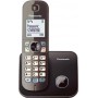 Panasonic KX-TG6811 Ασύρματο Τηλέφωνο με Aνοιχτή Aκρόαση Καφέ