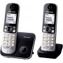 Panasonic KX-TG6812 Duo Ασύρματο Τηλέφωνο Duo με Aνοιχτή Aκρόαση