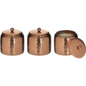 Inart Αρωματικό Κερί Παραφίνης σε Βάζο 7.5x20cm 100gr 3τμχ Inart Αρωματικό Κερί Παραφίνης σε Βάζο 7.5x20cm 100gr 3τμχ