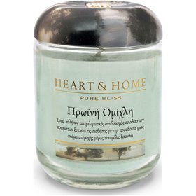 Heart & Home Αρωματικό Κερί Σόγιας σε Βάζο Πρωινή Ομίχλη 340gr Heart & Home Αρωματικό Κερί Σόγιας σε Βάζο Πρωινή Ομίχλη 340gr