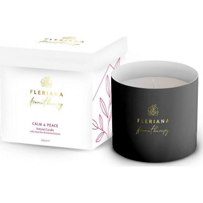 Fleriana Αρωματικό Κερί Σόγιας σε Βάζο Fleriana Calm &amp Peace 235gr