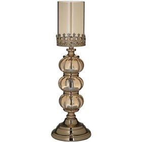 Inart Κηροπήγιο για Ρεσώ Μεταλλικό Χρυσό 12x12x38cm Inart Κηροπήγιο για Ρεσώ Μεταλλικό Χρυσό 12x12x38cm
