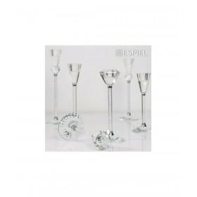 Espiel Κηροπήγιο Κρυστάλλινο Διάφανο 7x7x16cm Espiel Κηροπήγιο Κρυστάλλινο Διάφανο 7x7x16cm