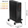 Trotec TRH 25 E Καλοριφέρ Λαδιού με 11 φέτες 2500W