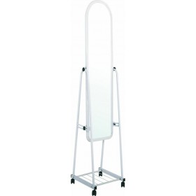 Woodwell Καθρέπτης Δαπέδου Μεταλλικός Rolland Λευκός 43x37x160cm