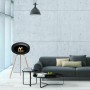 Le Feu Ground Wood Steel Fireplace Επιδαπέδιο Τζάκι Βιοαιθανόλης Εσωτερικού Χώρου Soaptreated Oak