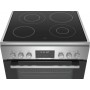 Bosch HKS79W250 Κουζίνα 63lt με Κεραμικές Εστίες Π60εκ. Inox
