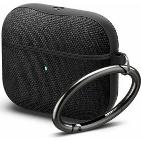 Spigen Urban Fit Θήκη Σιλικόνης με Γάντζο σε Μαύρο χρώμα για Apple AirPods 3 Spigen Urban Fit Θήκη Σιλικόνης με Γάντζο σε Μαύρο χρώμα για Apple AirPods 3