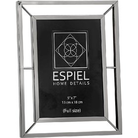 Espiel Κορνίζα Τοίχου Μεταλλική 13x18cm με Ασημί Πλάισιο