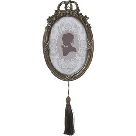 Inart Οβάλ Κορνίζα Τοίχου Πολυρητίνης 10x15cm με Χρυσό Πλάισιο 2τμχ Inart Οβάλ Κορνίζα Τοίχου Πολυρητίνης 10x15cm με Χρυσό Πλάισιο 2τμχ