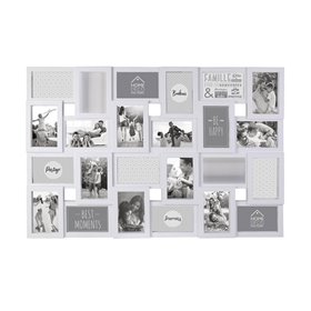 The Home Deco Factory Κορνίζα Πλαστική 24 Θέσεων με Λευκό Πλάισιο