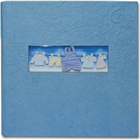 Next Deco Παιδικό Άλμπουμ για 200 Φωτογραφίες Διαστάσεων 10x15cm Σιέλ 22.5x22.2cm