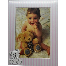 Ankor Παιδικό Άλμπουμ για 48 Φωτογραφίες Διαστάσεων 13x18cm Ροζ Με Αρκουδάκι 17x21cm