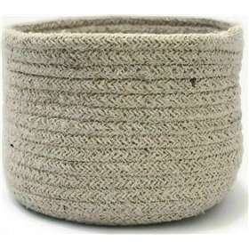 Διακοσμητικό Καλάθι Υφασμάτινο Odin White 12x12x15cm Palamaiki