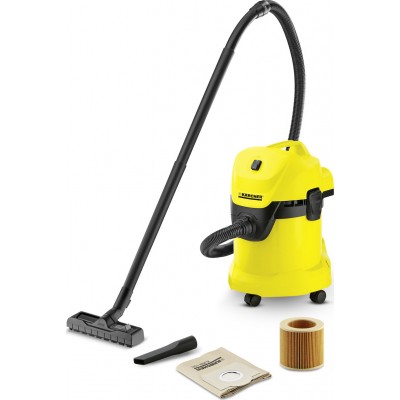 Karcher WD 3 Σκούπα Υγρών / Στερεών 1000W με Κάδο 17lt