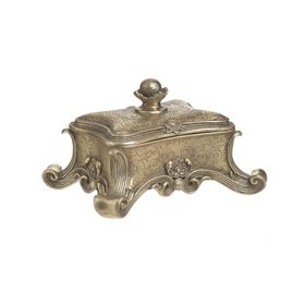Inart Διακοσμητικό Κουτί Πλαστικό Χρυσό 19x16x11cm Inart Διακοσμητικό Κουτί Πλαστικό Χρυσό 19x16x11cm