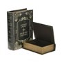 Inart Σετ Διακοσμητικά Κουτιά από Δερματίνη Abraham Lincoln Καφέ/Χρυσό σε Σχήμα Βιβλίου 2τμχ
