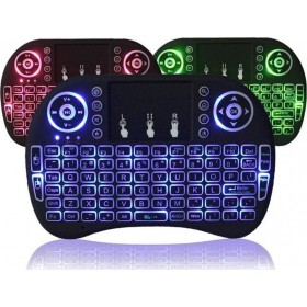 i8 Backlit Ασύρματο Πληκτρολόγιο με Touchpad Αγγλικό US