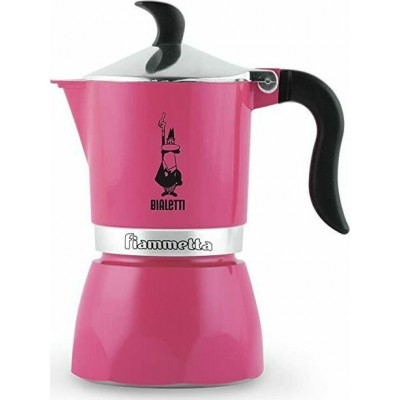 Bialetti Fiammetta Μπρίκι Espresso 3cups Φούξια