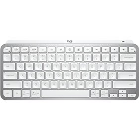 Logitech MX Keys Mini Ασύρματο Bluetooth Πληκτρολόγιο Αγγλικό US Ασημί