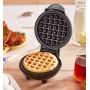 Mini Waffle Maker Βαφλιέρα σε Στρογγυλό Σχήμα 350W