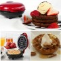 Mini Waffle Maker Βαφλιέρα σε Στρογγυλό Σχήμα 350W