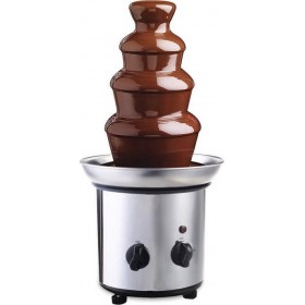 Fondue Συντριβάνι Σοκολάτας με 4 Επίπεδα 1000gr Ασημί