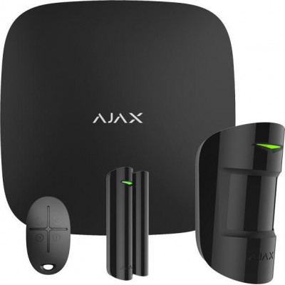 Ajax Systems Ασύρματο Σύστημα Συναγερμού WiFi και GSM StarterKit Μαύρο