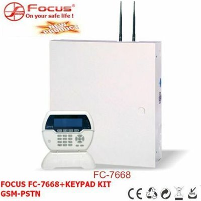 Focus FC-7668 Keypad Kit Ασύρματος Κεντρικός Πίνακας Συναγερμού GSM με 32 Ζώνες
