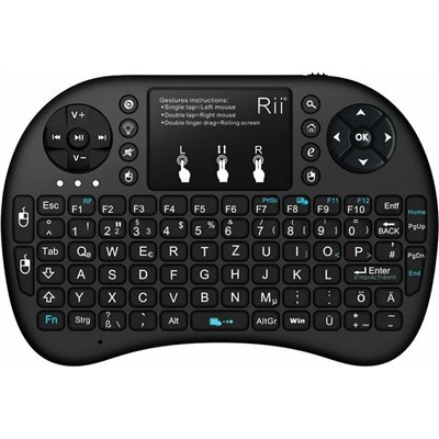 Riitek mini i8+ Ασύρματο Πληκτρολόγιο με Touchpad Αγγλικό US