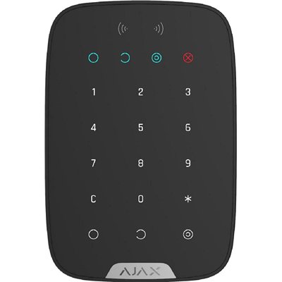 Ajax Systems KeyPad Plus Ασύρματο Πληκτρολόγιο Συναγερμού Αφής σε Μαύρο Χρώμα 20.52.279.221