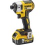 Dewalt DCK266P2T Σετ Κρουστικό Δραπανοκατσάβιδο &amp Παλμικό Κατσαβίδι 18V με 2 Μπαταρίες 5Ah και Θήκη