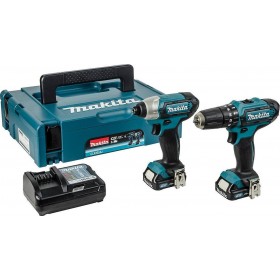Makita CLX228AJ Σετ Δραπανοκατσάβιδο & Παλμικό Κατσαβίδι 12V με 2 Μπαταρίες 2Ah και Θήκη Makita CLX228AJ Σετ Δραπανοκατσάβιδο & Παλμικό Κατσαβίδι 12V με 2 Μπαταρίες 2Ah και Θήκη