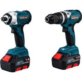 Bormann BBP5000 Σετ Κρουστικό Δραπανοκατσάβιδο &amp Παλμικό Κατσαβίδι 20V με 2 Μπαταρίες 4Ah και Θήκη