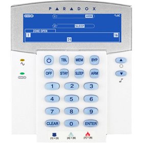 Paradox Πληκτρολόγιο Συναγερμού με Οθόνη σε Λευκό Χρώμα K35