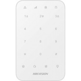 Hikvision Ασύρματο Πληκτρολόγιο Συναγερμού Αφής σε Λευκό Χρώμα DS-PK1-E-WE
