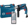 Bosch GSB 13 RE Professional Κρουστικό Δράπανο 600W με Θήκη και με Σετ 4 τρυπανιων MultiConstruction " RobustLine" CYL-9 (4,5,6,