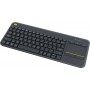 Logitech K400 Plus Ασύρματο Πληκτρολόγιο με Touchpad Αγγλικό US Μαύρο