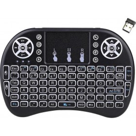 i8+ Ασύρματο Πληκτρολόγιο με Touchpad Αγγλικό US