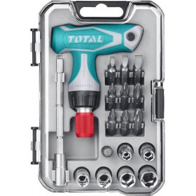 Total TACSD30186 Σετ Κατσαβίδι Καστάνιας με Μύτες 18τμχ