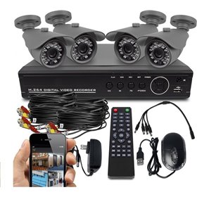 Ολοκληρωμένο Σύστημα CCTV GSM με 4 Κάμερες 000054