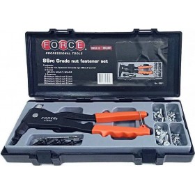 Force Σετ Πριτσιναδόρου Σπειρώματος με Πριτσίνια Μ3-Μ6 86τμχ 5861 Force Σετ Πριτσιναδόρου Σπειρώματος με Πριτσίνια Μ3-Μ6 86τμχ 5861