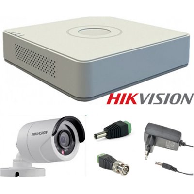 Hikvision DS-7104HQHI-K1 Ολοκληρωμένο Σύστημα CCTV με 1 Κάμερα