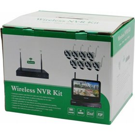 Ολοκληρωμένο Σύστημα CCTV με 8 Ασύρματες Κάμερες NVR Kit 12V 2A SE-CC-1451