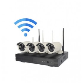 KS-4NK1-720 Ολοκληρωμένο Σύστημα CCTV Wi-Fi με 4 Κάμερες HD NVR