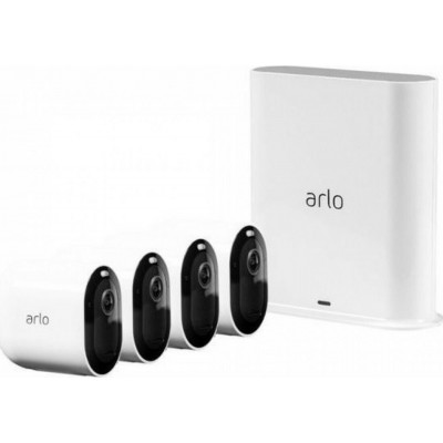 Arlo Pro 3 VMS4440P Ολοκληρωμένο Σύστημα CCTV Wi-Fi με Control Hub και 4 Ασύρματες Κάμερες