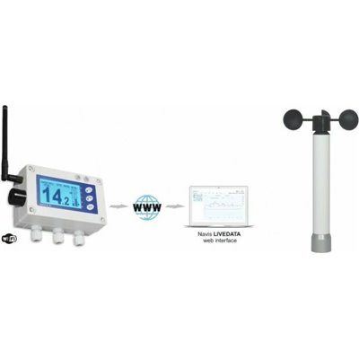 Navis W410XW/WS Ανεμόμετρο με Αισθητήρα WS 011-1 Εμβέλειας 1300m